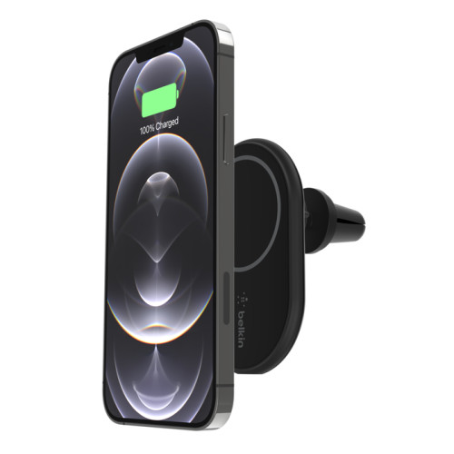 BELKIN BoostCharge Magnetic Wireless 10W Car Charger, Black