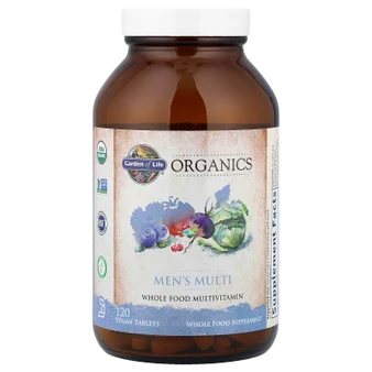 Garden of Life Organics Men's Multi 120 Vegan Tablets - bottle
