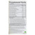 Garden of Life Organics Men's Multi 120 Vegan Tablets - nutrition information