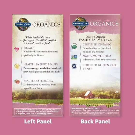 Organics Women's Multi 120 Vegan Tablets