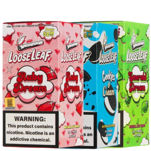 Looseleaf Tobacco Wraps – 2ct – Box of 20 – (Pre-Priced $2.99)