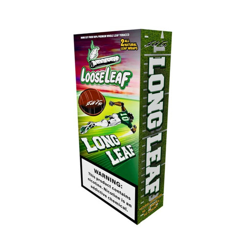Looseleaf Long Leaf Tobacco Wraps – 2ct – Box of 10 – (MSRP $4.00ea)