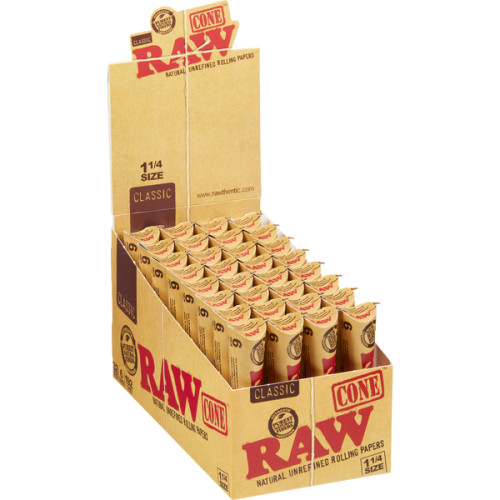RAW - Pre-Rolled Ethereal 1 1/4 Cones (6pk) - (32 Pack)