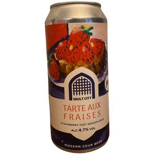 Vault City | Tarte aux Fraises | Strawberry Tart Pastry Sour 4.7% 440ml