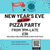 Ticket: New Year's Eve Pizza Party with Pizza Mondo at Thirsty Cambridge