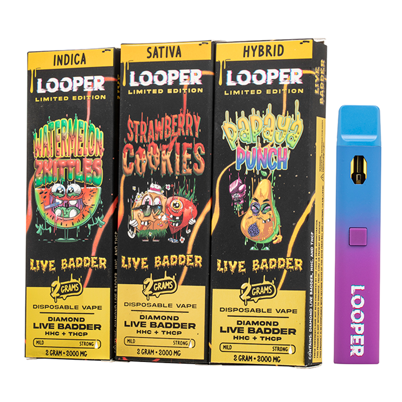 Live Badder 2g Cartridges: Green Goblin - Looper: Award Winning
