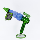 Shadow Glass Ray Gun Water Pipe - 8"