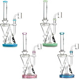 Toxic Straight Tube Gravity Recycler Water Pipe - 12"