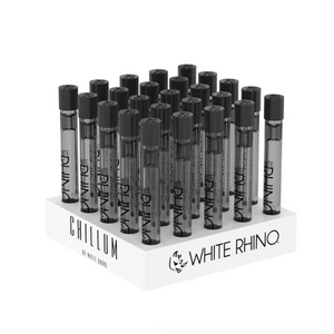 White Rhino Black Chillum w/ Black Silicone Cap