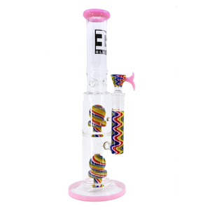EG Glass Swirl Vortex Water Pipe - 16"