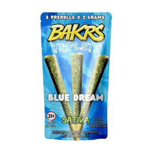 Bakrs Triplet Pre-Rolls - 6g (THC-A) (3ct)