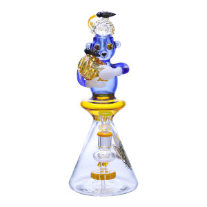 Juicy J Blue Honey Bear Water Pipe - 12" Juicy J Blue Honey Bear Water Pipe - 12"