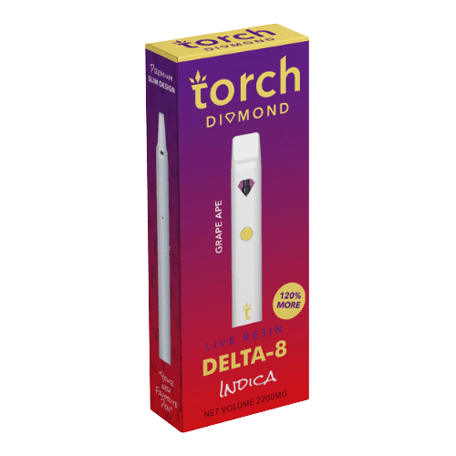 Torch Diamond Live Resin Delta 8 Disposable - 2200mg