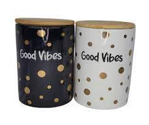 Good Vibes Luxury Ceramic Canister