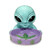 Ceramic Alien Ashtray - 4.5"