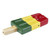 Rasta Ice Pop Ceramic Hand Pipe - 7"