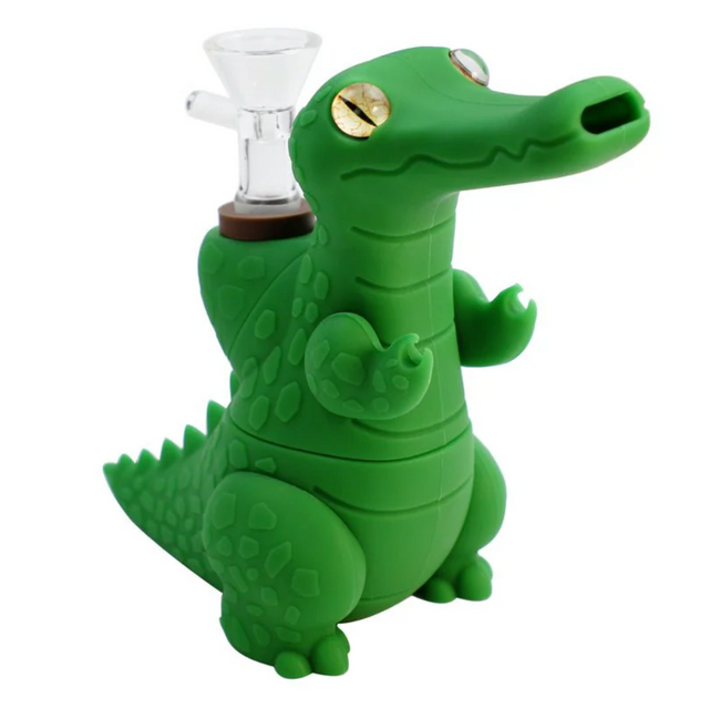 Crocodile Silicone Water Pipe - 5"
