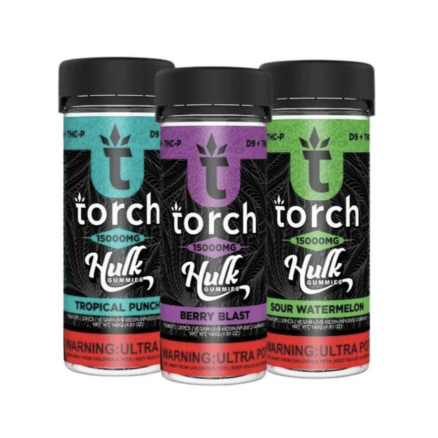 Torch Hulk Gummies - 15000mg (THC-P + D-9)