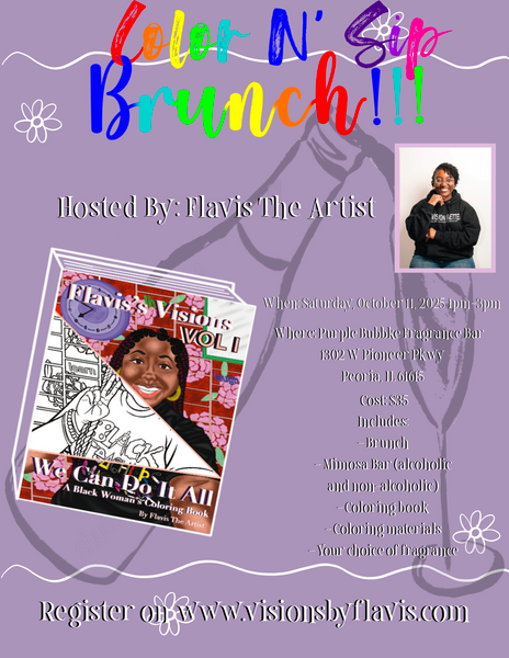 Color N Sip Brunch Event