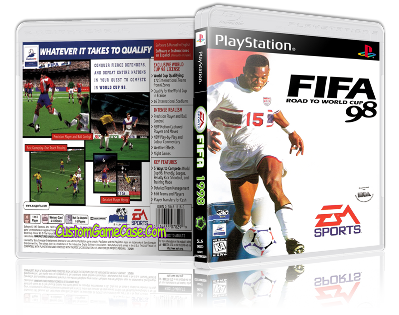 FIFA Soccer - Sony PlayStation 1 PSX PS1 - Empty Case - Custom Game