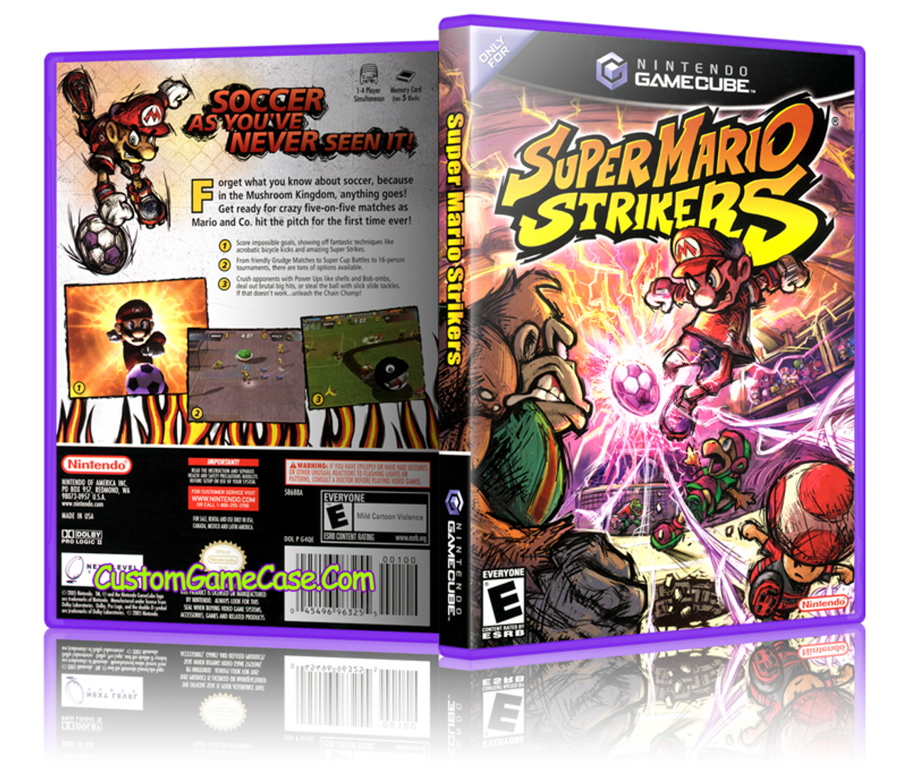 super mario strikers gamecube explosion hits