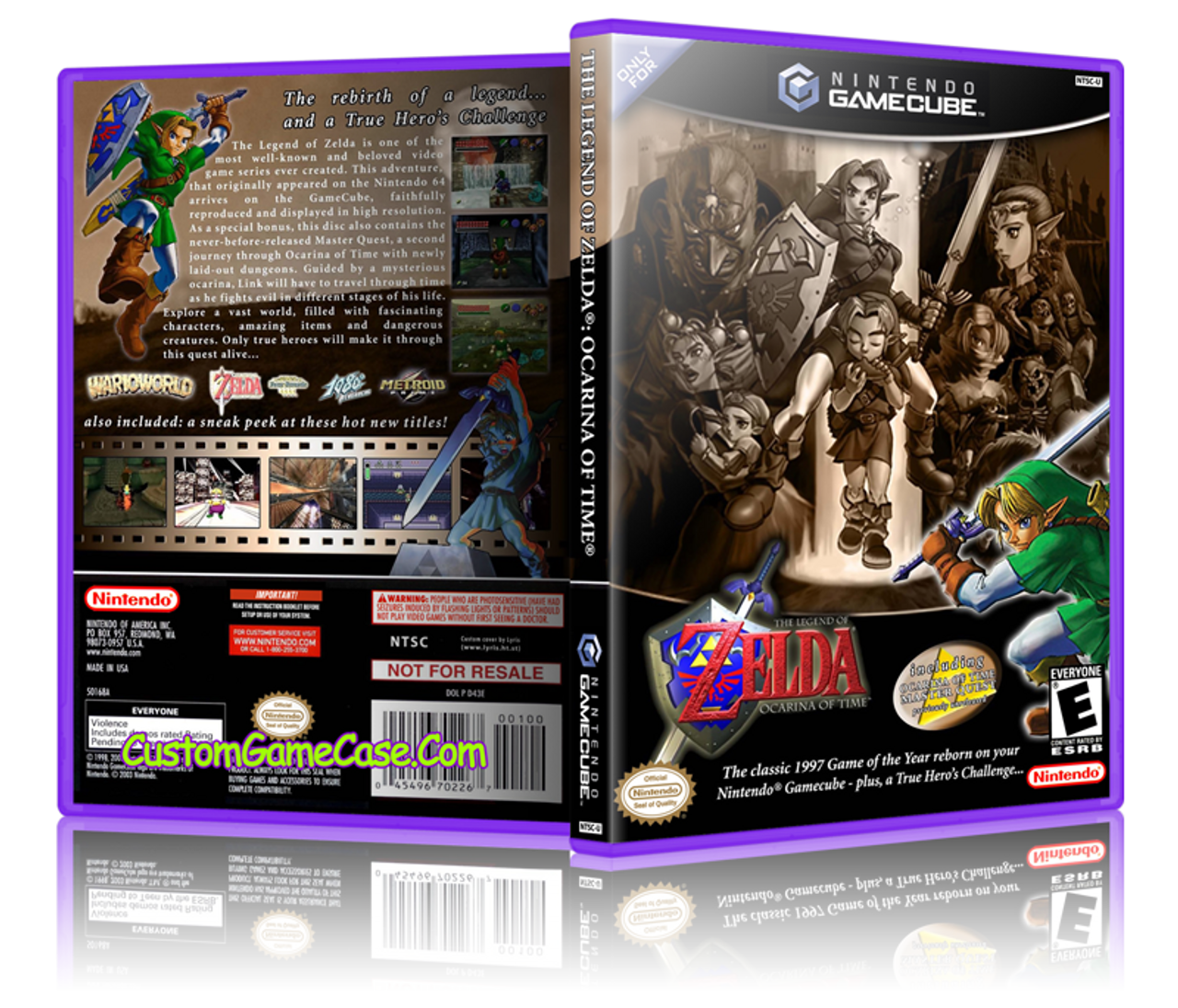 The Legend of Zelda: Ocarina of Time GameCube Box Art Cover by LordDarkNe0