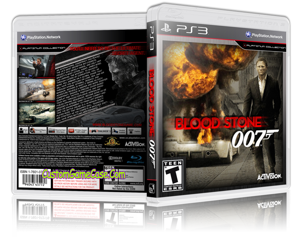 007 Blood Stone - Sony PlayStation 3 PS3 - Empty Custom Replacement Case -  Custom Game Case