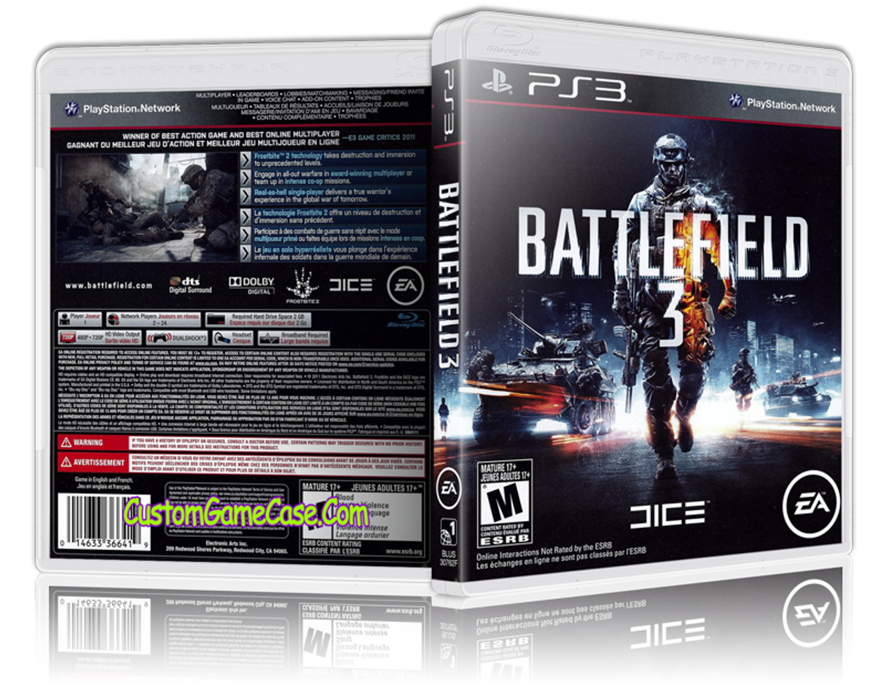 Battlefield 4 - Sony PlayStation 3 PS3 - Empty Custom Replacement