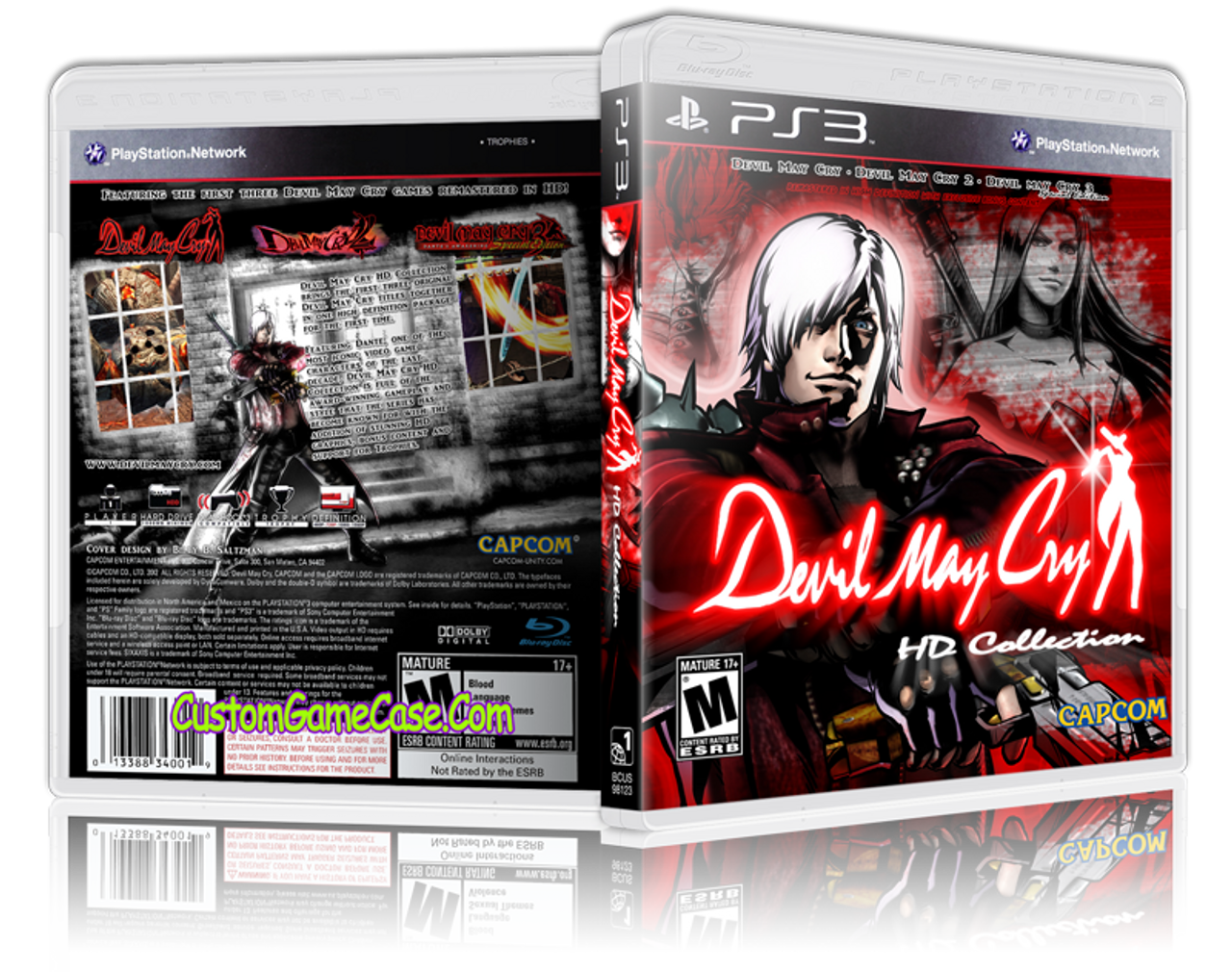 Replacement Case ONLY for DMC Devil May Cry PlayStation 4 PS4 Original Box