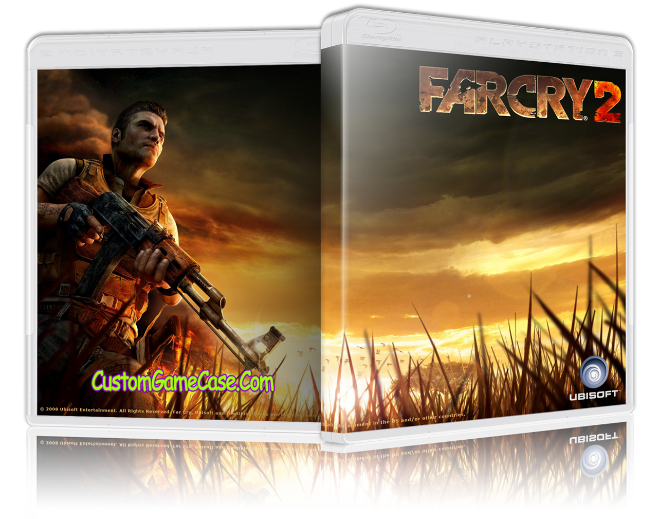 Farcry 2 - Sony PlayStation 3 PS3 - Empty Custom Replacement Case - Custom  Game Case