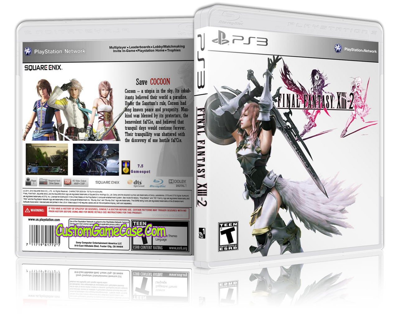 CUSTOM REPLACEMENT CASE NO DISC Final Fantasy 7 Remake PS4 SEE DESCRIPTION