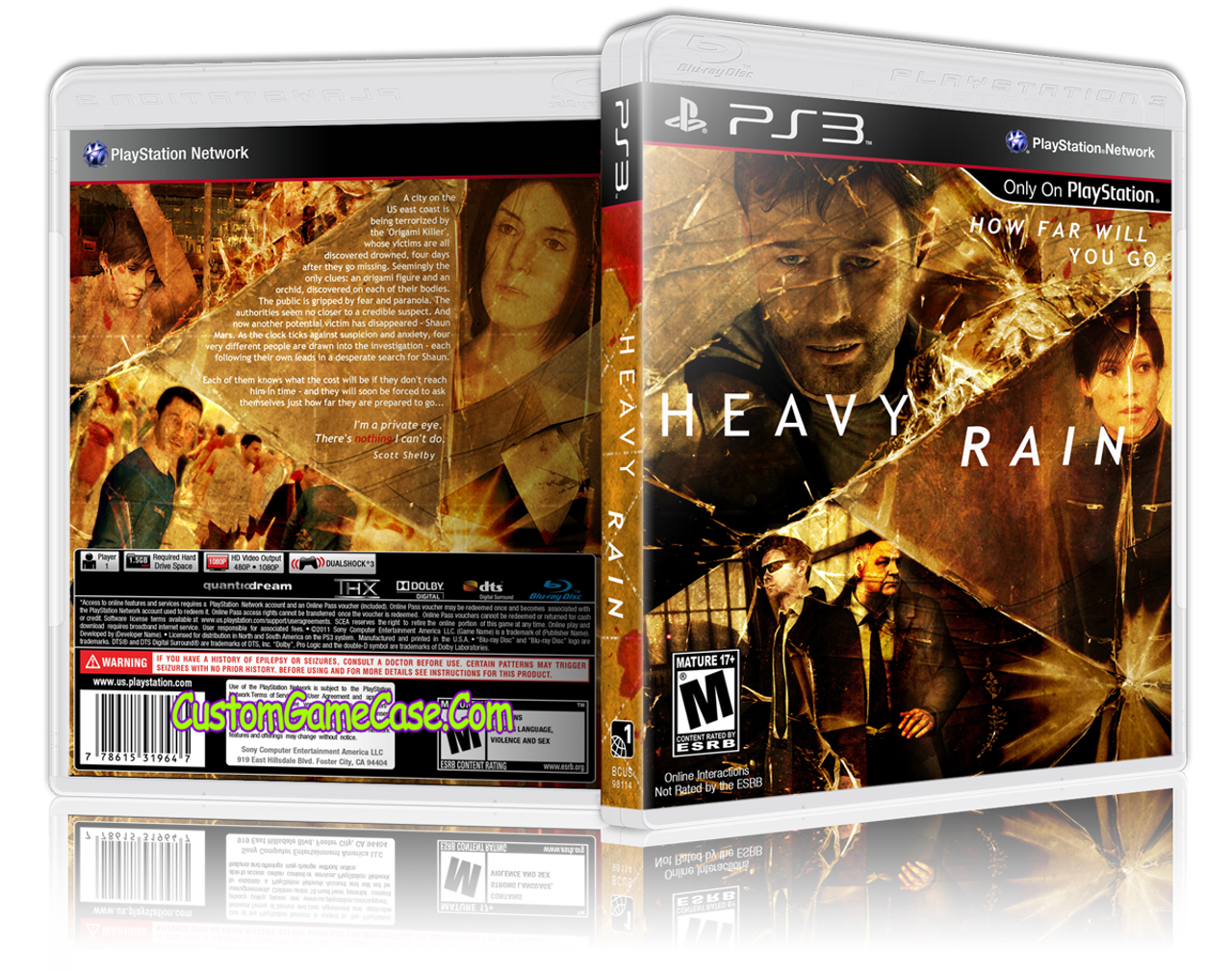 Heavy Rain (V2) - Sony PlayStation 3 PS3 - Empty Custom