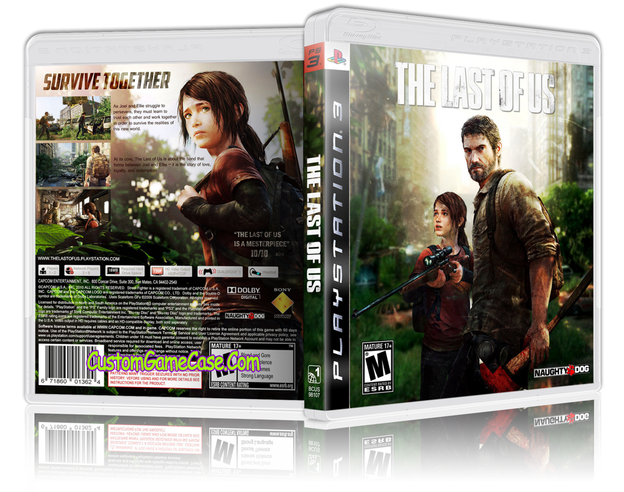 Last of Us (V2) - Sony PlayStation 3 PS3 - Empty Custom