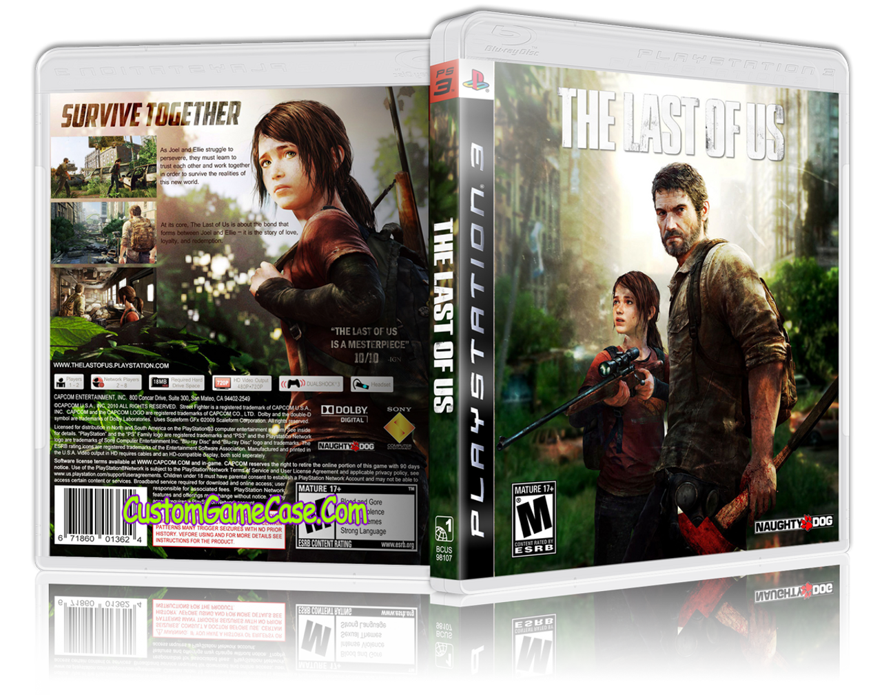 Last of Us (V4) - Sony PlayStation 3 PS3 - Empty Custom