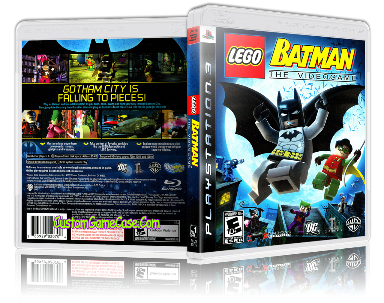Lego Batman The Videogame - Sony PlayStation 3 PS3 - Empty Custom  Replacement Case - Custom Game Case