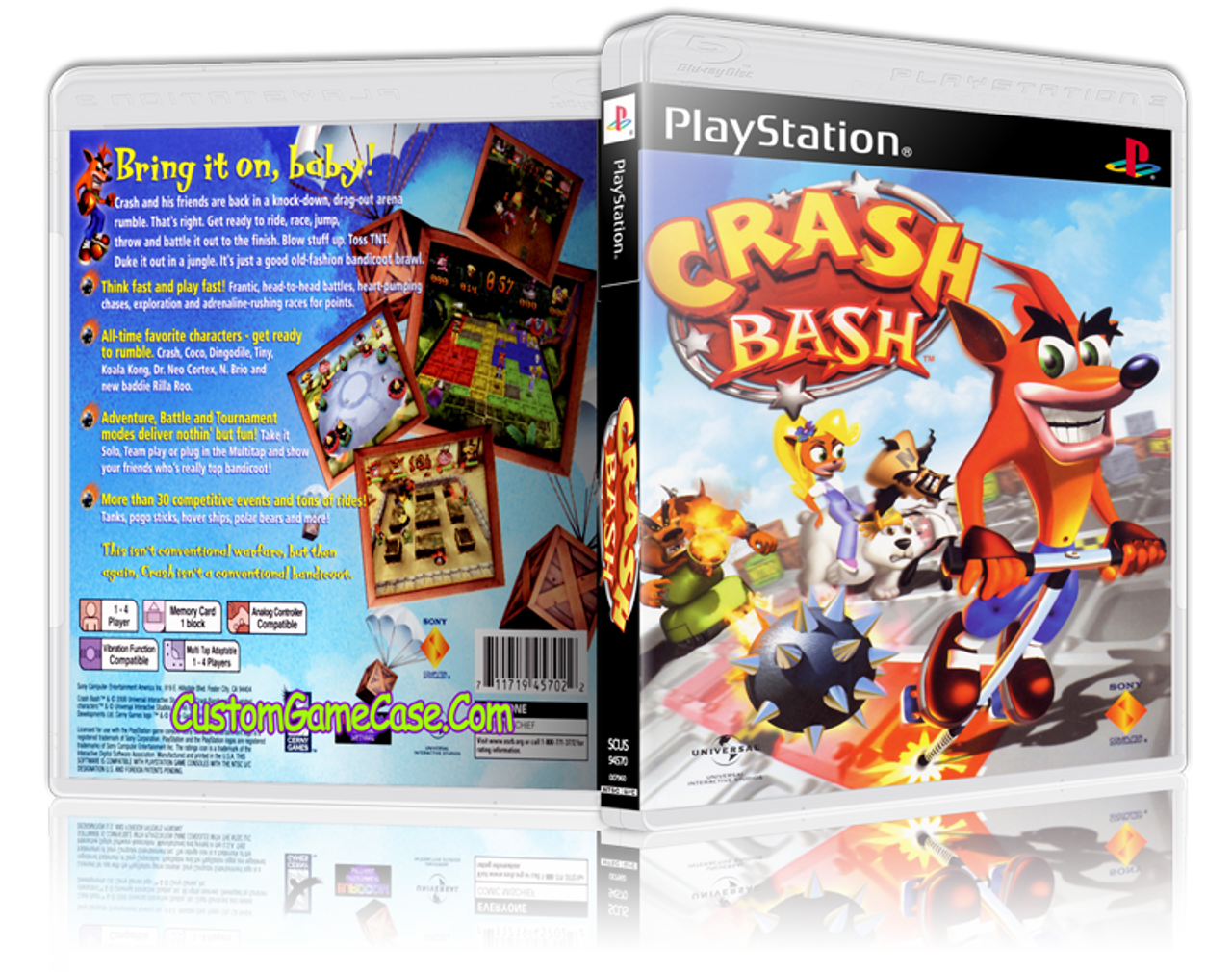 Crash Bash disco original / juego para PSX / PS1 región NTSC gran condición  // completo con estuche y manual -  España