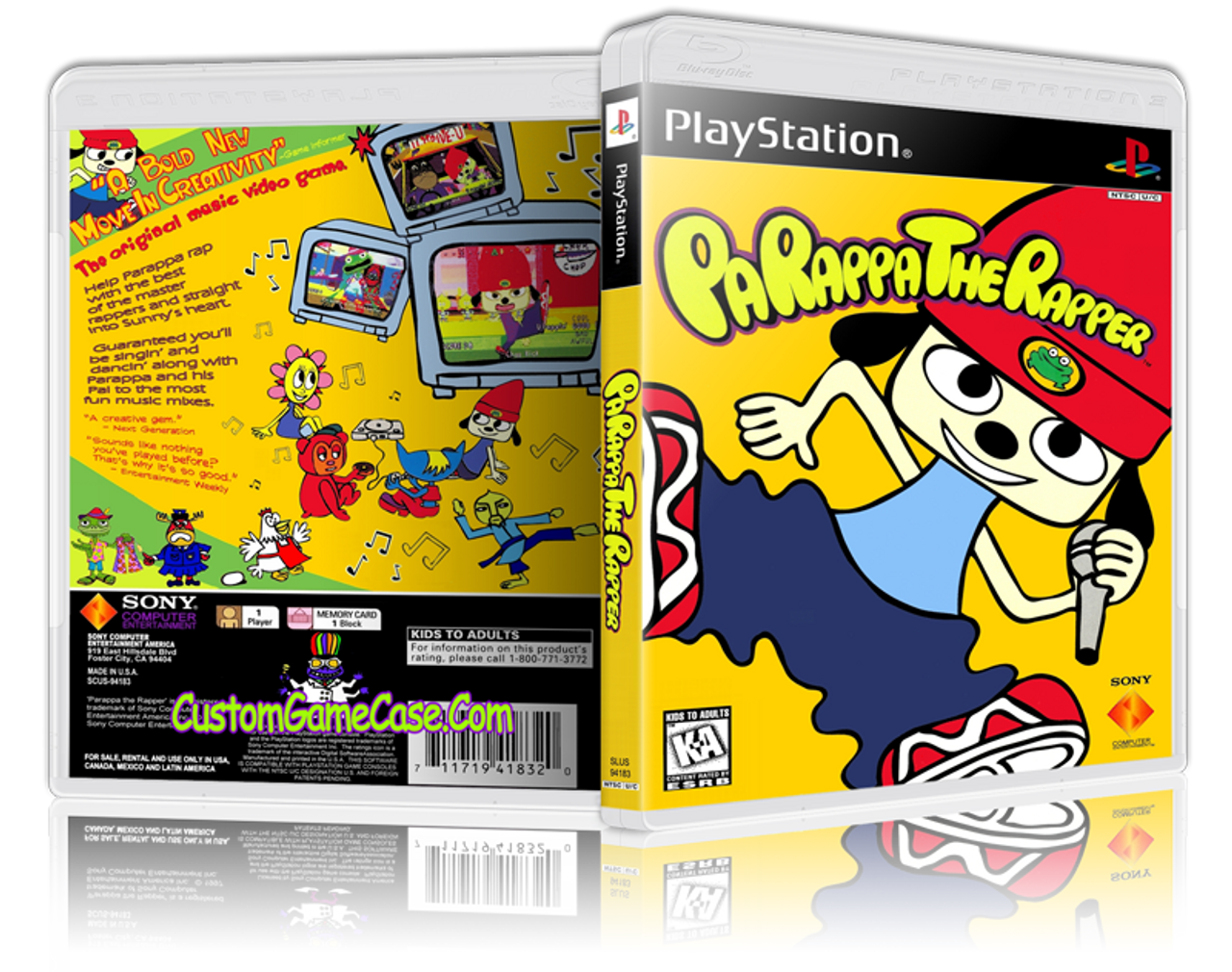 Parappa The Rapper - Sony PlayStation 1 PSX PS1 - Empty Custom