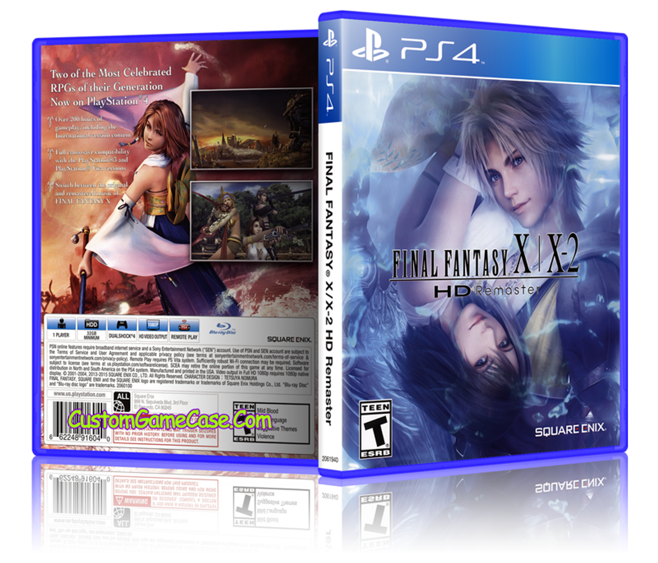 Final Fantasy X X2 - Sony PlayStation 4 PS4 - Empty Custom