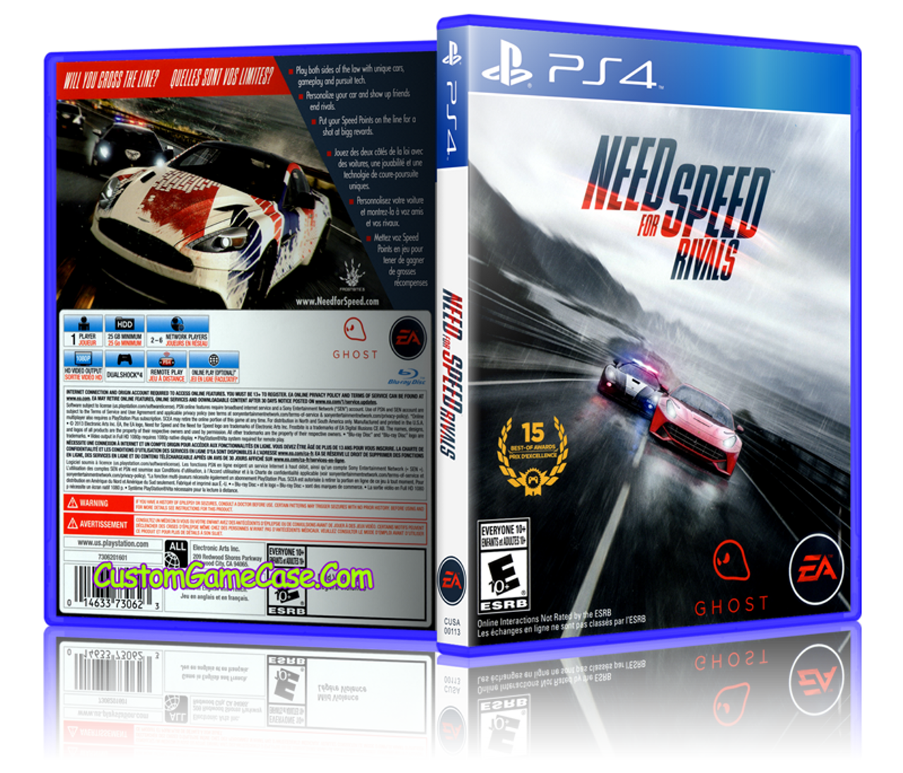 Need for Speed Rivals - Sony PlayStation 4 PS4 - Empty Custom