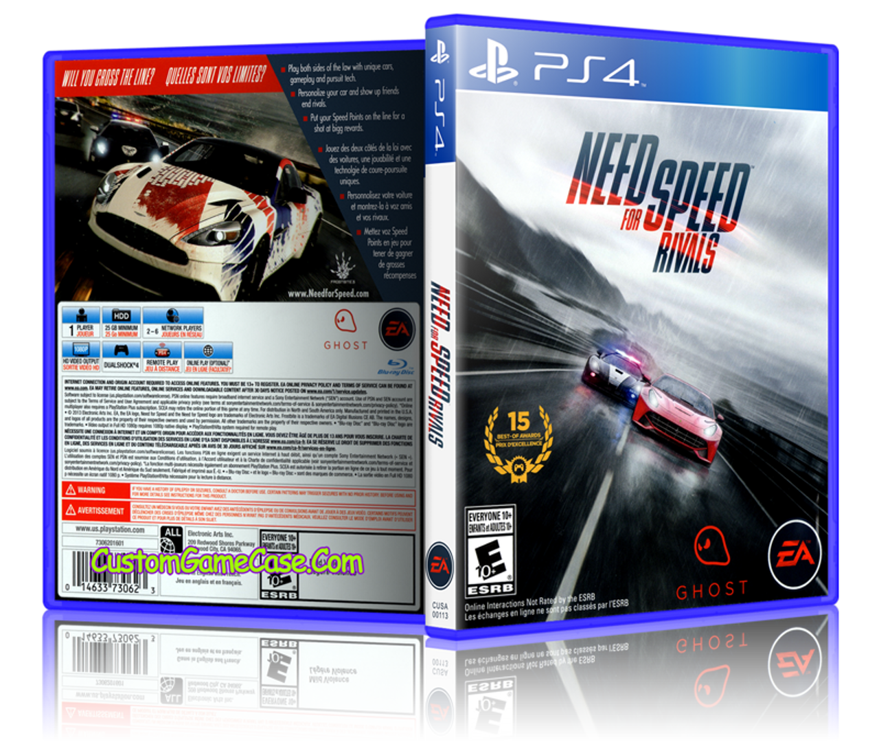 Need for Speed Rivals - Sony PlayStation 4 PS4 - Empty Custom