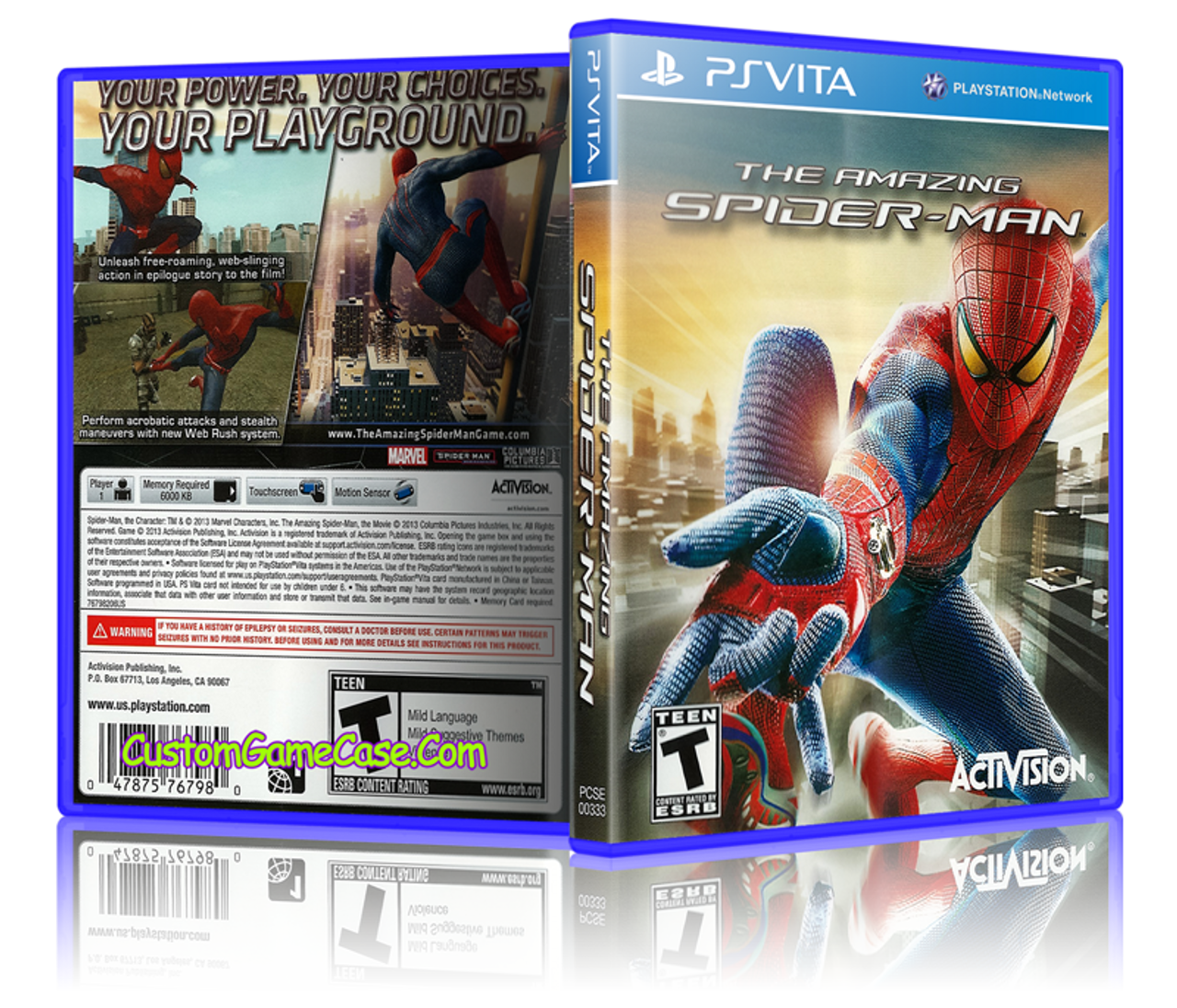 The Amazing Spider-Man - Sony PlayStation PS Vita - Empty Custom