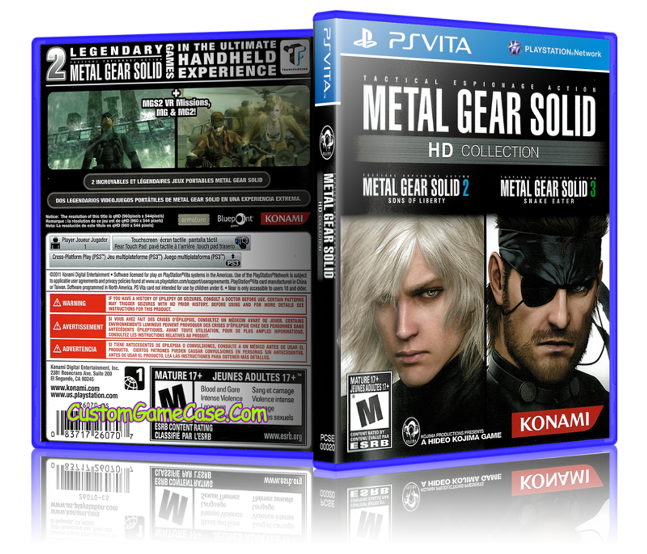 RETRO METAL GEAR SOLID PLAYSTATION MAGAZINE COVER FOR COLLECTORS W/ GAME  CARDS!!