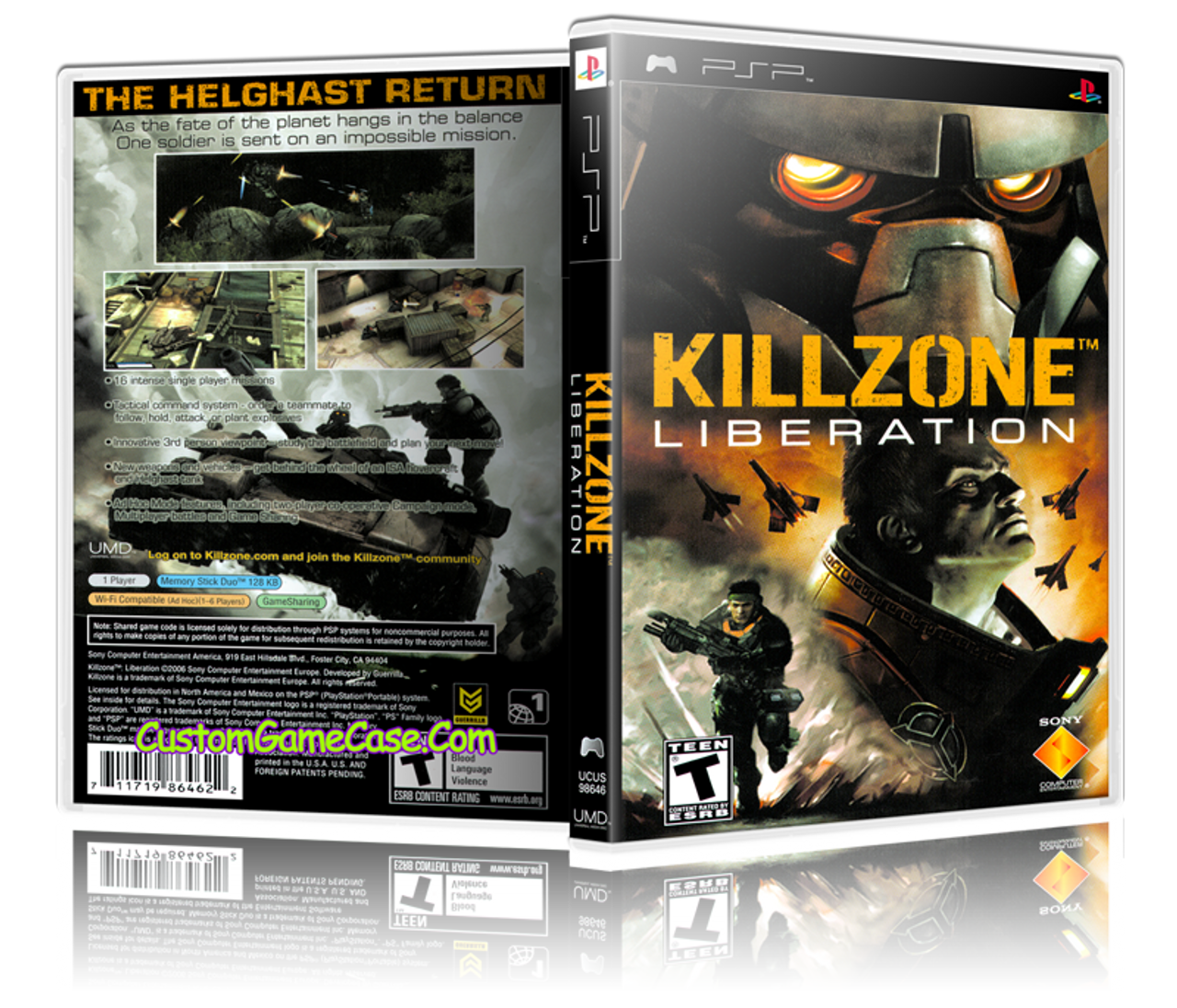 Killzone Liberation - Sony PlayStation Portable PSP - Empty Custom  Replacement Case - Custom Game Case