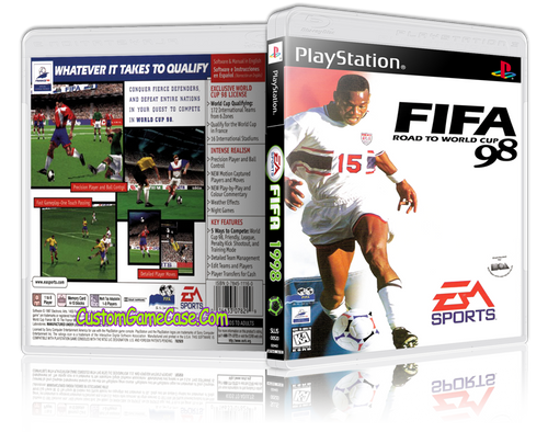 FIFA 1998 Soccer - Sony PlayStation 1 PSX PS1 - Empty Custom Case