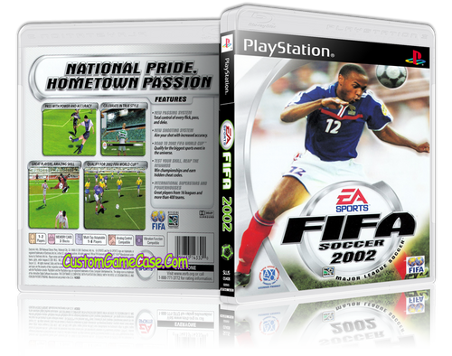 FIFA 2002 Soccer - Sony PlayStation 1 PSX PS1 - Empty Custom Case
