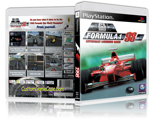 Formula 1 F1 1998 - Sony PlayStation 1 PSX PS1 - Empty Custom Case