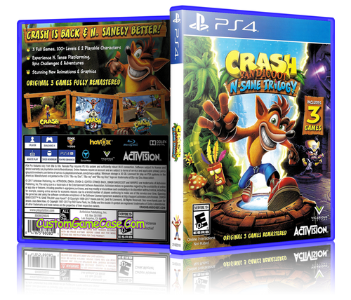 Crash Bandicoot N-Sane Trilogy Custom Replacement Case