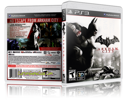 Batman Arkham City - Sony PlayStation 3 PS3 - Empty Custom Replacement Case