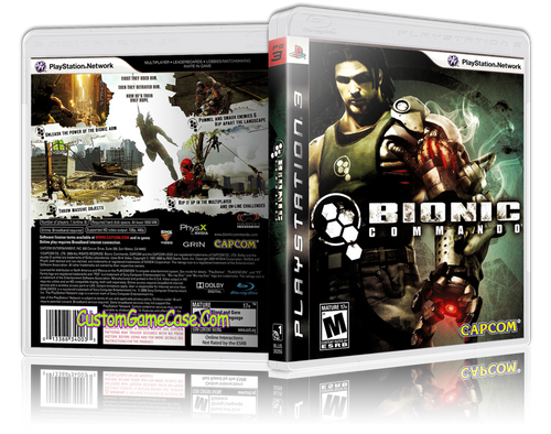 Bionic Commando - Sony PlayStation 3 PS3 - Empty Custom Replacement Case