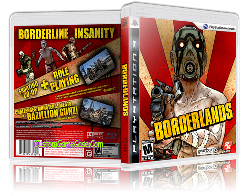 Copy of Borderlands (V3) - Sony PlayStation 3 PS3 - Empty Custom Replacement Case